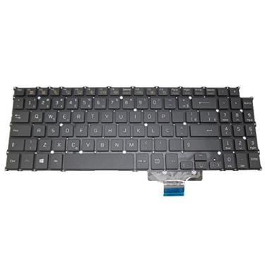 Imagem de Teclado para laptop para LG 15U560-KA70K 15U560-KA7UK 15U560-KA51K 15U560-MF5BL 15U560-M.ANL2Z 15U560-G.AR5PK Brasil BR Preto Sem Moldura Novo
