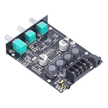Imagem de Placa de Amplificador, Módulo Estéreo de áudio 50W+50W Com Controle de Agudos de Baixo, Entrada Auxiliar para o Modelo de Placa de Amplificador de Energia Digital