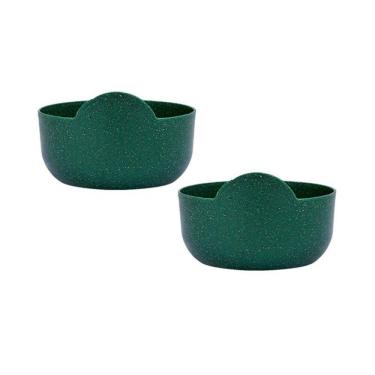 Imagem de Kit 2 Super Bowl Fibra Madeira Green Colors Verde 475Ml