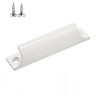 Imagem de 1 peça de puxador de gaveta de armário de alumínio, puxador de janela de tela, puxador de janela de aço plástico, puxado