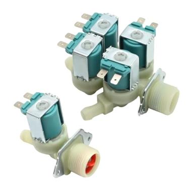 Imagem de Zreneyfex DC62-30314K DC62-00214M Conjunto de válvula solenoide de entrada de água para máquina de lavar, substituição para Samsung para Maytag, substitui AP5623062 PS4208704 EAP4209100 PS4209100