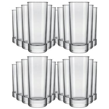 Imagem de kit 24 Copo Brooklyn Vodka 70ml Vidro Incolor SM - Nadir Figueiredo