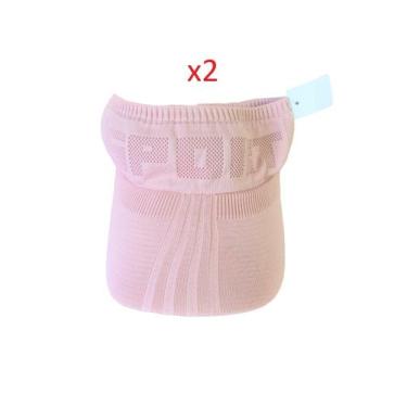 Imagem de Boné Viseira Tricô - Kit 2 Unidades - Rosa - Tamanho Único - DC