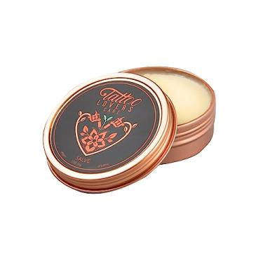 Imagem de Tattoo Lovers Care Creme hidratante Tattoo Salve Tattoo Balm Aftercare rejuvenesce tatuagens mais antigas e combate vermelhidão, inchaço, crostas, jojoba e óleo de melaleuca, karité feito com