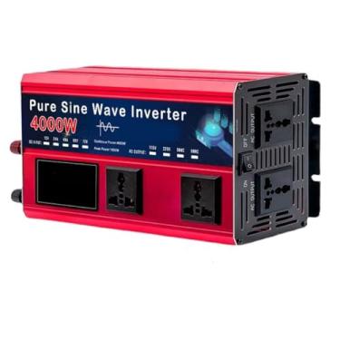 Imagem de 12V TO 220V,4000W Inversor de onda senoidal pura DC 12V 24V 48V 60V 72V para AC 110V 220V Power Solar Car Inversores com 5 tomadas AC LCD Displayfor Off-Grid Solar Power System