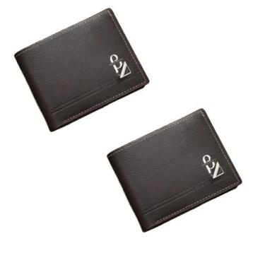 Imagem de Carteira Masculina Couro Premium Com Porta Cartões Bolso Interno - Bet