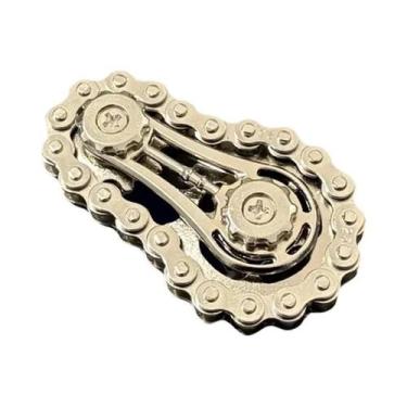 Imagem de Corrente De Bicicleta De Metal Com Design Elegante, Roda Dentada Girat