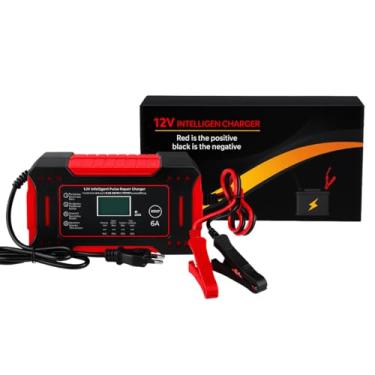 Imagem de Carregador de Bateria Inteligente 12V Bivolt Para Carro Moto Caminhão Display Digital Proteção Contra Curto Sobrecarga e Superaquecimento Linha Premium Automotiva