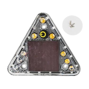 Imagem de Rrlihjgu Luz de Aviso para Carro | Lanterna Traseira LED Solar Triangular,Instalação Flexível Luz Automotiva Traseira,para Reboques Camiões Sedans Pickups