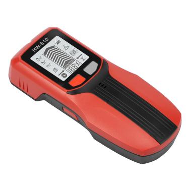 Imagem de LZVXTYM Scanner de parede Stud Finder, ferramenta localizadora de pinos 6 em 1 atualizada com visor LCD e alarme de áudio, detector de metais portátil para centro e borda de madeira, fio AC, tubos