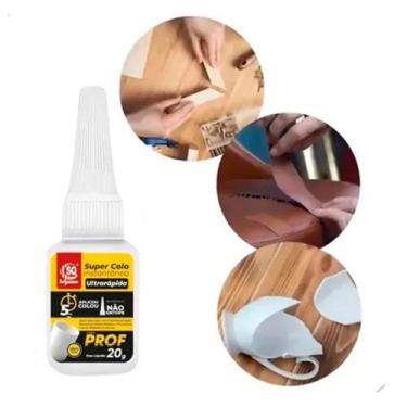 Imagem de Kit 6 Cola Adesiva Instantânea Multiuso Super Cola Tudo 20G - Up Bond