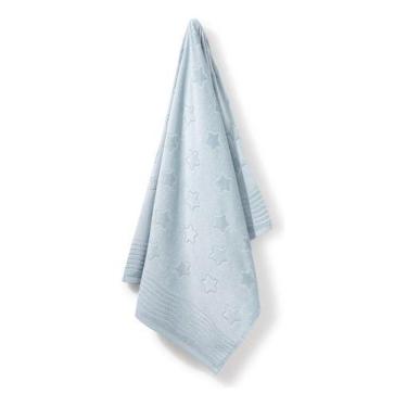 Imagem de Toalha De Banho Infantil, linhas Sky, cor Azul, 100 Algodão. Marca Döh