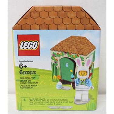 Imagem de Conjunto de minifiguras icônicas da Páscoa LEGO Easter Bunny Hut (5005249)