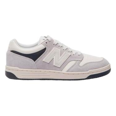 Imagem de Tenis masculino new balance 480 low, Cinza, Bege, 42