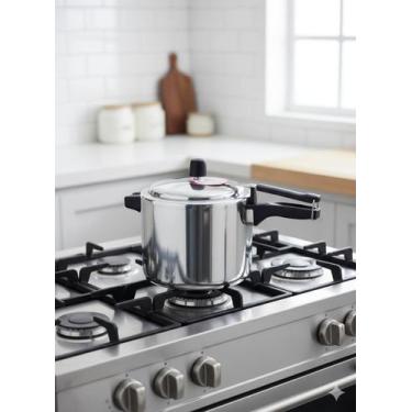 Imagem de Panela de Pressão Eco Polida 4,5 Litros Fechamento Interno Alumínio - 