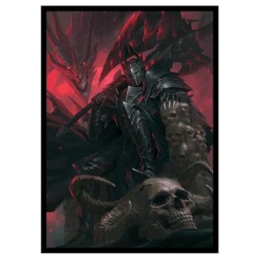 Imagem de Fantasy North - Er'Gon Skol - Dragon Knight (Kaverax) - 100 Textured Matte TCG Card Sleeves - Fits Magic MTG Commander Pokemon and Other Card Games - Playing Card Sleeves