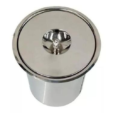 Imagem de Lixeira De Embutir 05 Litros Inox Pias Bancadas Mármores