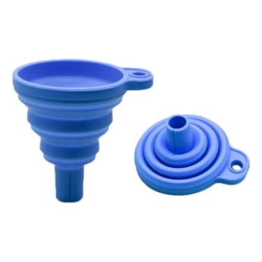 Imagem de Funil Retratil Dobravel Flexivel Silicone Cozinha Troca Oleo