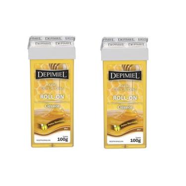 Imagem de Kit 2 Cera Depilatória Roll On Clássica 100g - Depimiel