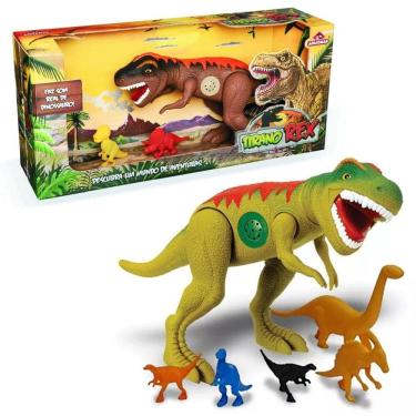 Imagem de Brinquedo Dinossauro Tirano Rex Com Som 43 cm Vinil 0824
