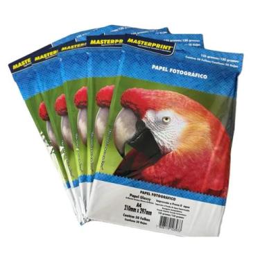 Imagem de Papel foto masterprint 135g glossy kit 500 folhas