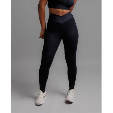 Imagem de Calça Viviane Preta com Cós Transpassado e Proteção UV50 - Modele, M