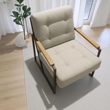 Imagem de Poltrona sala decorativa escritorio quarto leitura decormetal - Decor 