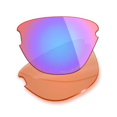 Imagem de Mryok Lentes de reposição polarizadas Plus para óculos de sol Oakley Frogskins Lite OO9374, HD Polarized, proteção UV, resistente a impactos e ajuste perfeito - Rosa cobalto