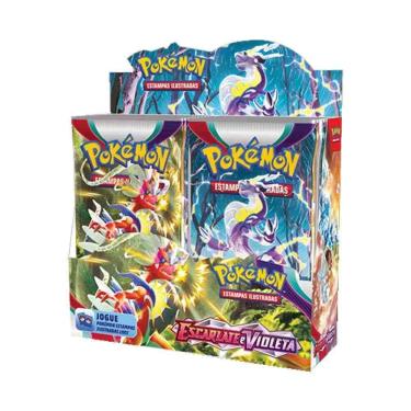 Imagem de Pokemon Box 36 Boosters Escarlate E Violeta Jogo Cartas