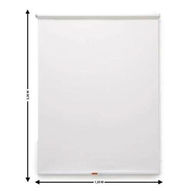 Imagem de Persiana Rolo Translúcida Branca Off-White 1,20 X 2,20