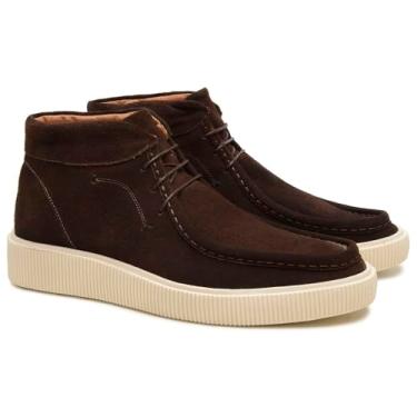 Imagem de Bota Masculina Abruzzo Canadian Turunelli – Couro Camurça Autentica Padrão Premium, Confortável com Palmilha em Gel e Solado Leve – Estilo Casual Elegante (Cafe, Pouco Maior, BR, Adulto, Numérico, 42)