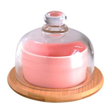 Imagem de Travessa para servir nozes, tigela para servir frutas secas com tampa de vidro, bandeja de lanche com tampa, bandejas de servir divididas