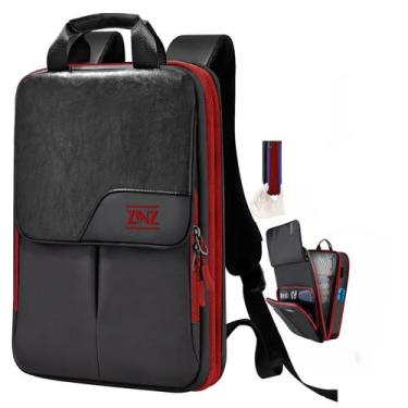 Imagem de Mochila para laptop ZINZ Slim & Expandable 15,6-17 polegadas preta ver