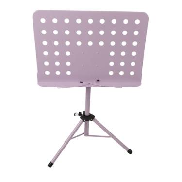 Imagem de RiToEasysports Suporte de Partituras Dobrável Profissional Multifuncional para Guitarra, Violino, Estrutura Estável para Apresentações, Material de Metal ABS (Violeta)
