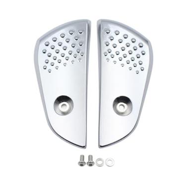 Imagem de simhoa Pedais de motocicleta, apoios para os pés, acessórios leves e resistentes para reparo e substituição, degraus para Sprint 150, Prata