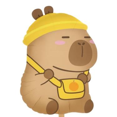 Imagem de Kit Cartelado Capivara 3D – 25 Modelos Temáticos (1 Unidade por Cartelado) – Decoração de Festa, Painel e Mesa Infantil – Foil Premium Luma Festas (Capivara com Bolsa Corpo)