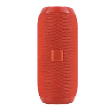 Imagem de Caixa de Som Portátil Bluetooth, Rádio FM, Entrada USB, Bateria Recarregável, Design Compacto (Vermelha)