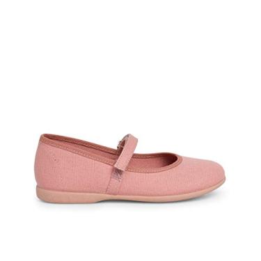 Imagem de Mary Janes de lona Riptape para meninas, Blush rosa, 19