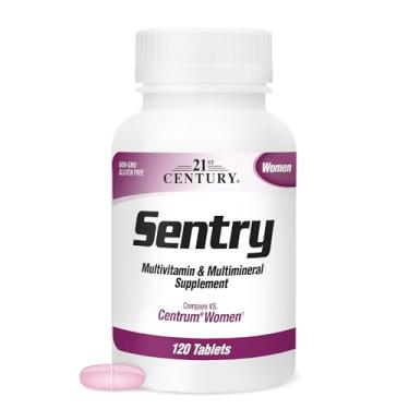 Imagem de 21st Century Multivitamínico feminino Sentry com minerais, 120 unidades