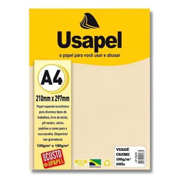 Imagem de Pct Papel Vergê Creme A4 180G Com 50Fls Certificado-Diploma