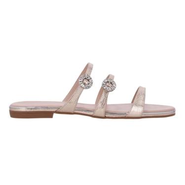 Imagem de Sandália Luz da Lua Rasteira Tiras com Apliques