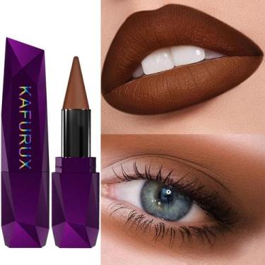 Imagem de Batom Matte Vermelho Sexy À Prova D'Água, Longa Duração, Hidratante, C