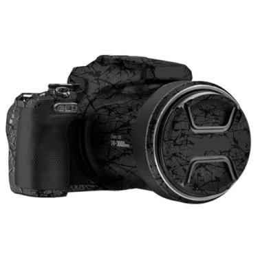 Imagem de COOLPIX P1100 Película protetora de vinil para câmera antiarranhões Película protetora de vinil capa de decalques para Nikon COOLPIX P1100 (Splash Ultra Preto)