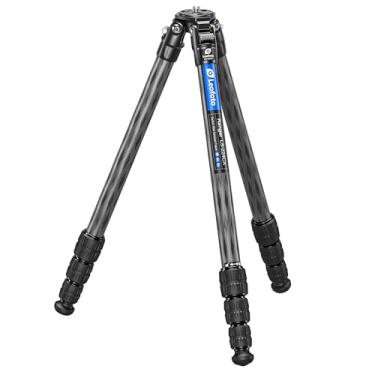 Imagem de Leofoto Tripé de viagem leve de fibra de carbono de 107 cm, tripé compacto profissional para câmera de vídeo DSLR, carga máxima de 5,9 kg/6 kg (LS-224CX)