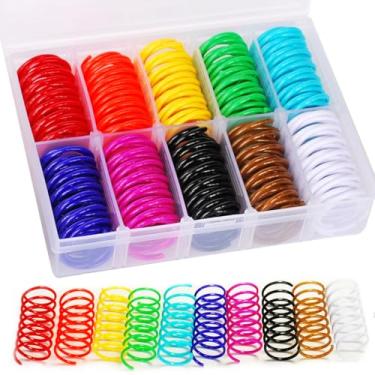 Imagem de JoyArrive 40 peças de brinquedos de mola armazenados em caixa de 10 cores para gatos internos, mola de brinquedo para gatos, brinquedo de bobina espiral para gatos, brinquedo interativo para gatos,
