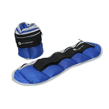 Imagem de GYMENIST Pesos de tornozelo e pulso tamanho ajustável, o peso também pode ser ajustado (4 – LB)