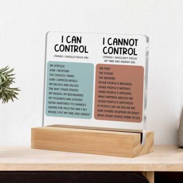 Imagem de Decoração de saúde mental terapeuta decoração de escritório para terapia conselheiro controle você mesmo sinal acrílico agradecimento presente para terapeuta 02