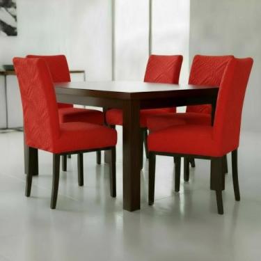 Imagem de Kit 8 Capas de Cadeira Prime Matelada Cozinha Decoração Luxo Casa Elás