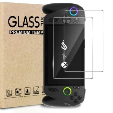 Imagem de TQLGY Pacote com 2 protetores de tela de vidro temperado para ASUS ROG Xbox Ally X e Xbox Ally 2025 e ROG Ally X 17 cm, Ultra HD, antiarranhões, antiimpressões digitais, sem bolhas