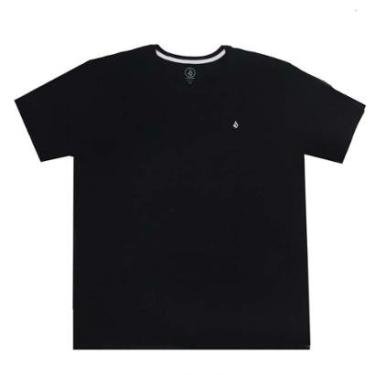 Imagem de Camiseta Volcom Stone Blanks - Preto-Masculino